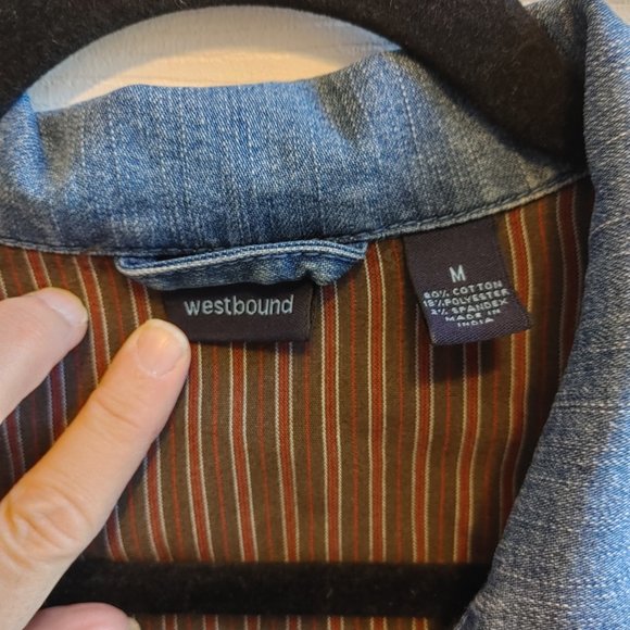Ladies size Medium Westbound Blue Jean Jacket - Picture 3 of 3